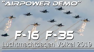 4Kᵁᴴᴰ 4K UHD Luchtmachtdagen 2019 Volkel Airpower Demo F35 F16 Chinook HerculesCougar [upl. by Lennie]