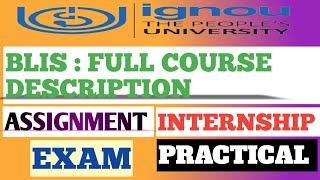 IGNOU BLIS FULL COURSE DESCRIPTION  BLIS FROM IGNOU  LibraryAffairs ignou blis library [upl. by Aitan]