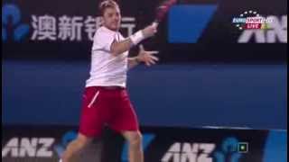 2014 AO Wawrinka forehand [upl. by Khai]