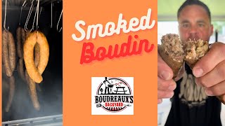 Smoked Boudin Recipe  Louisianas Breakfast of Champions [upl. by Teleya]