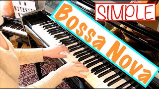 Simple BOSSA NOVA Jazz Chord Progression on Piano 🇧🇷 [upl. by Leesen]