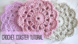 CROCHET how to crochet a coaster  Bella Coco [upl. by Atila]