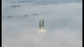 Der Herbstnebel ist da in der Oberlausitz [upl. by Atiruam502]