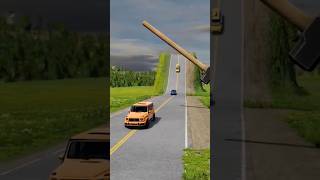 Mercedes Vs Super Car vs School Bus Gaints hammer  beamNG Drive 35 shortvideo [upl. by Morris992]