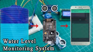 Water tank level monitoring system with Nodemcu and Blynk application  ESP8266 Project [upl. by Novehc]