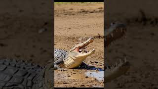 Crocodile getting its teeth cleaned trending search trendingshorts [upl. by Binni]