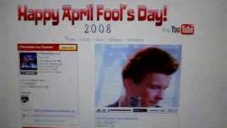 Youtube April Fools Day Rick Rolld [upl. by Etiam]