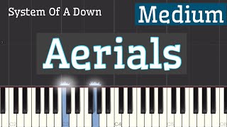 System Of A Down  Aerials Piano Tutorial  Medium [upl. by Auhoj]