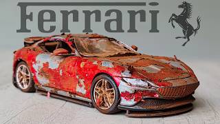 Restoration Abandoned Ferrari Roma SuperCar  with Customization [upl. by Enyawed]