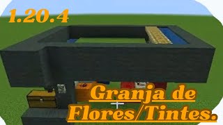 Granja de Flores o Tintes en minecraft 1204 [upl. by Sihonn]