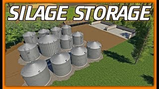 CUSTOM SILAGE STORAGE  Mercury Farms E16  Lets Play FS19 [upl. by Gwyneth]