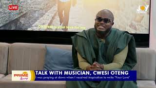 Conversation with Cwesi Oteng on new track released and the gospel music industry on PrimeMorning [upl. by Tterej553]