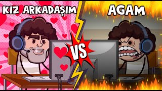 Kız Arkadaşım VS Agam En Komik Animasyonlar [upl. by Htebaras]