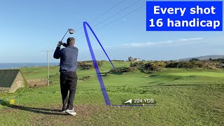 Every Shot of a 16 Handicap Golfers Round Bull Bay GC [upl. by Bernj]