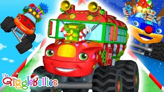 Monster Truck Christmas  Christmas Videos for Toddlers  Gigglebellies [upl. by Buehrer]