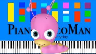 Tulli Theme Song BabyTV EASY Piano Tutorial [upl. by Sila958]