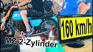 MZ 2Zylinder ETZ 502 Highspeed test [upl. by Yrojram175]