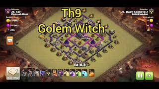 th9 Golem Witch  ground attack [upl. by Dukie]