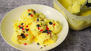 Custard Ice Cream Recipe  Homemade Vanilla Ice Cream Recipe Without Condensed Milk  Yummy [upl. by Anileuqcaj]