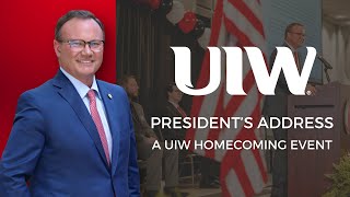 Presidents Address  A UIW Homecoming Event [upl. by Ellinnet]