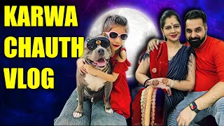 Karwa Chauth Vlog  Family and Dog Video  Harpreet SDC [upl. by Gerstner]