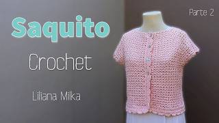 Como tejer Saco a crochet para mujer  Tejido paso a paso Parte 2 de 2 [upl. by Indihar926]