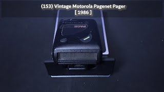 153 Vintage Motorola Pagenet Pager  1986 [upl. by Acinoj915]