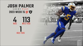 Josh Palmer Week 15  Every Target and Catch  Las Vegas Raiders  2023 NFL Highlights [upl. by Pessa]