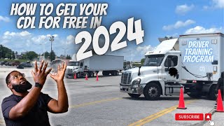 How to get your CDL for FREE in 2024 [upl. by Acquah124]