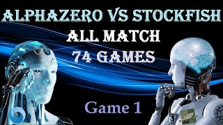 AlphaZero All Match  Stockfish vs Alphazero  Game 1 [upl. by Keffer512]