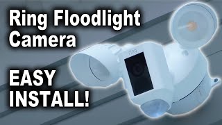 How to Install a Ring Floodlight Wired Security Camera [upl. by Lunetta]