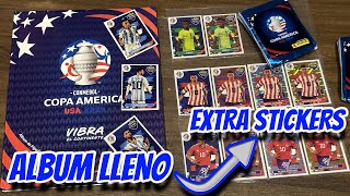 COPA AMERICA 2024 ALBUM LLENO y EXTRA STICKERS [upl. by Kironde]