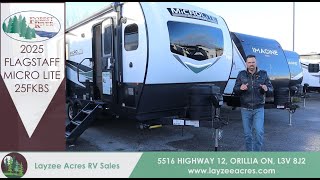 2025 Forest River Flagstaff Micro Lite 25FKBS  Layzee Acres RV Sales [upl. by Sregor613]