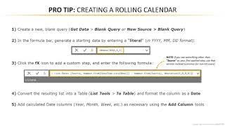 8 PRO TIP Creating a Rolling Calendar in Power BI Desktop [upl. by Doughman371]