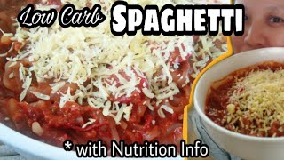 Low Carb LC Keto Spaghetti How to Cook Shirataki Noodles Easy Recipe w Macros  Misis Bs Cube [upl. by Jennica]