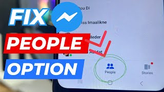 How to Fix Messenger People Option Not Showing Problem 2024 [upl. by Kciredohr]