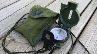 Cammenga Olive Drab Phosphorescent Lensatic Compass [upl. by Linnette]