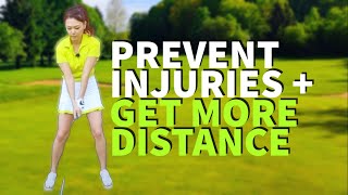 Preventing Injuries  More Distance  Golf with Aimee [upl. by Ytima]