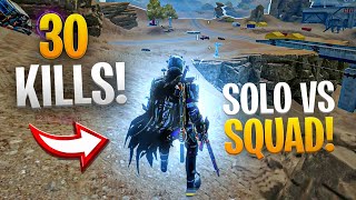 PRIMEIRA PARTIDA COM 30 KILLS NO SOLO VS SQUAD 🔥 [upl. by Nhguavoj246]