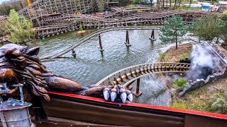 Villegende Hollander quotFlying Dutchmanquot 4K 60fps frontseat onride POV Efteling 2024 [upl. by Ahsinit]