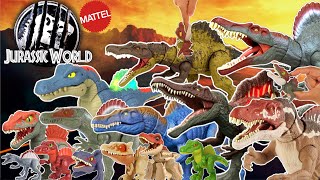 TODOS los SPINOSAURUS de JURASSIC WORLD de MATTEL  2018  2024 [upl. by Peria]