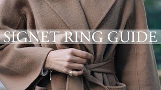 Complete Signet Ring Guide amp My Own Ring [upl. by Nlyak]