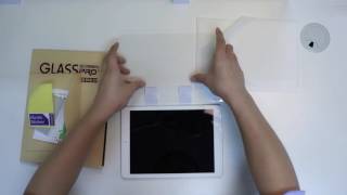 EASY Tempered Glass Screen Protector Installation for Tablets [upl. by Edette]