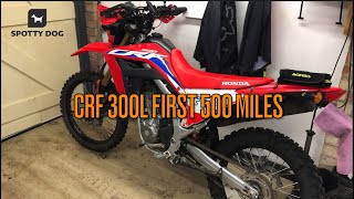 The CRF 300l VS CRF 250L Mods And The First 500 Miles Covered [upl. by Sukul217]