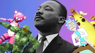 Dabbing in Fortnite with MLK  Pregame Discharge [upl. by Kcirednek843]