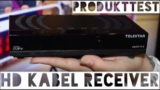 Produkttest HD TV Kabel Receiver Telestar DigiHD TC6 HDMI Scart USB LAN Einstellung [upl. by Buke]