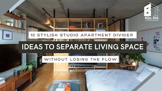 10 Stylish Studio Apartment Divider Ideas to Separate Living Spaces Without Losing Flow [upl. by Dnalrah]