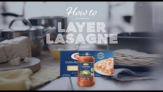 Barilla Kitchen Tips  How to Layer Lasagna [upl. by Hummel801]