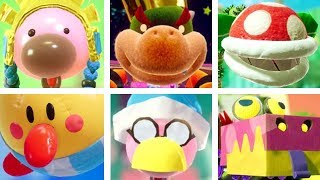 Yoshis Crafted World  All Boss Challenges [upl. by Anasus]