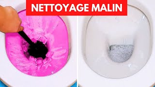 36 astuces MALIGNES pour un nettoyage efficace dans toute la maison 😲 [upl. by Hairahcez]